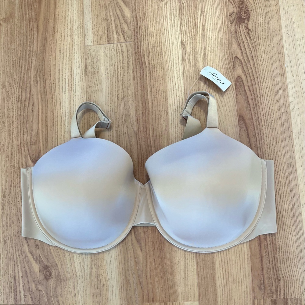 Soma Plus-Size Soft Tan Vanishing 360 Perfect Coverage Under-wire Bra Sz 42G